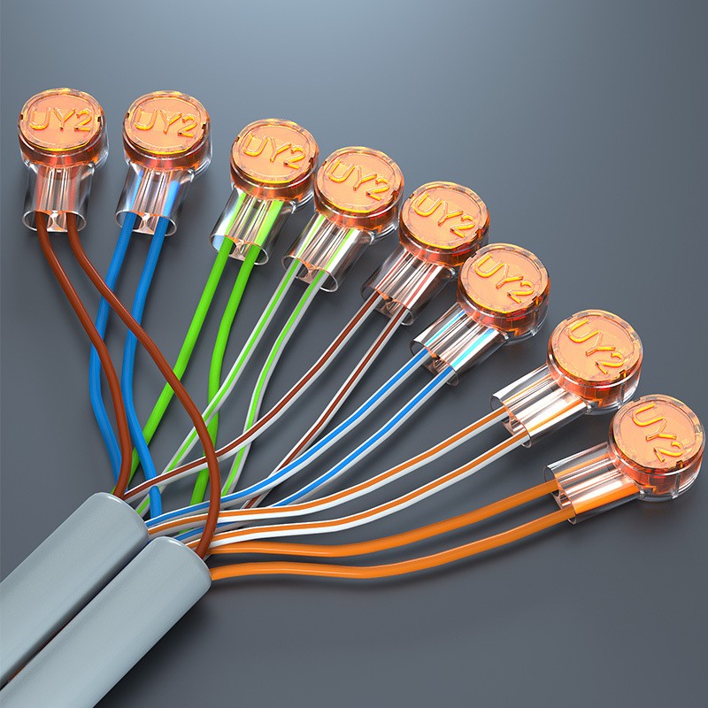 K1K2K3 Ethernet Telephone Line Terminal Block Connector Copper Cable UY-Schnittstelle Klemme Einzeladerverbinder Wire Harness with UY Twisted Cable
