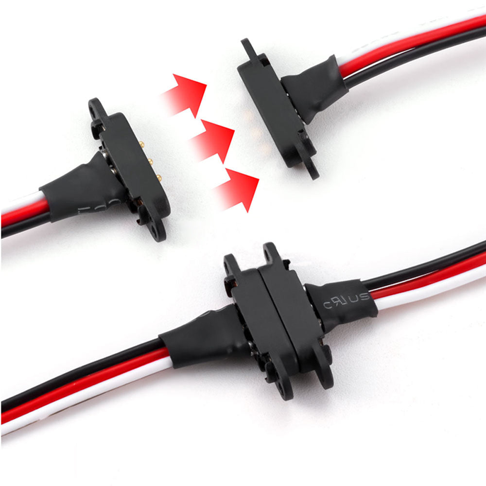 ZH1.5mm Wire Harness RC Magnetic Pogo Pin Connector 2pin Male Female to JR Connector Wire