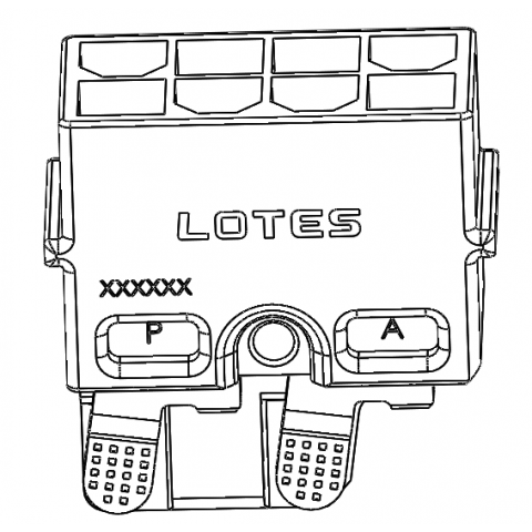 4.2mm Pitch 2x4 Pin AWAF0046 Power DIP Harness Wire
