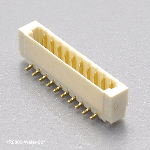 Single row SMT IDC wire to board connectors wire