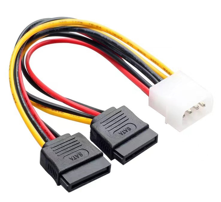 SATA to 4Pin Adapter Power Cable SATA D-port IDE to 4-Pin Hard Disk Drive Power Cable Customized