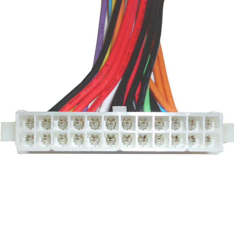 ATX power adapter wire 20Pin-M to 24Pin-F molex connector cable