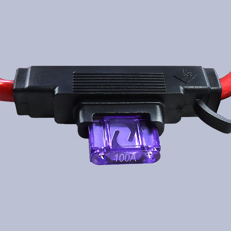 Big Current 60A, 80A, 100A Fuse with Waterproof Online Fuse Holder Cable