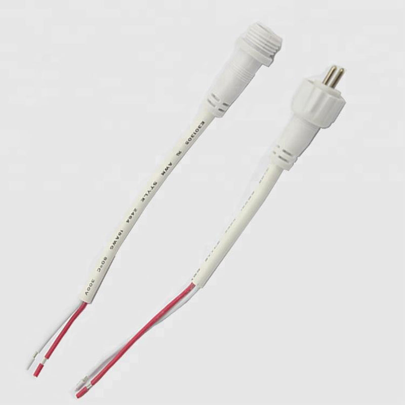 Led Light Overmolding Cable IP67 2pin Waterproof Connector Wire with Cable