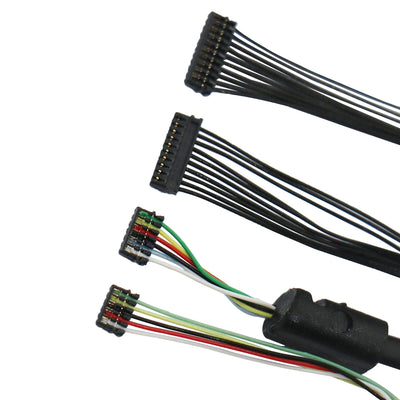 0.6mm puncture wire hanging neck headphone cable Bluetooth headset internal wiring 2-12P puncture terminal wire