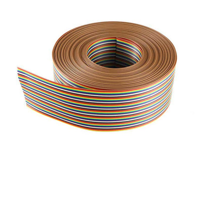 2651 Color Ribbon Cable 1.27mm Pitch 50p Rainbow Ribbon Cable 28AWG Computer Cable