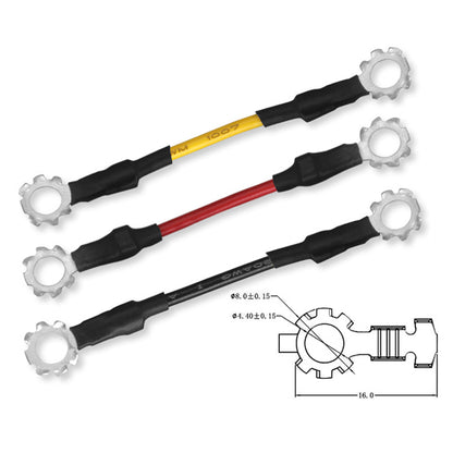 1007-20AWG電気ケーブル 4.3mm 5.3mm 6.3mm 外歯プラムブロッサムリング端子ワイヤ