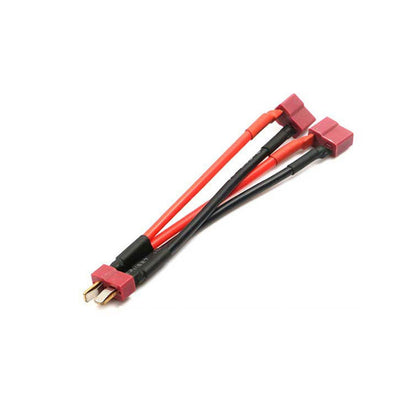 T Plug Parallel Connector One Female to 2 Male Battery Connector Cable for RC Lipo Battery