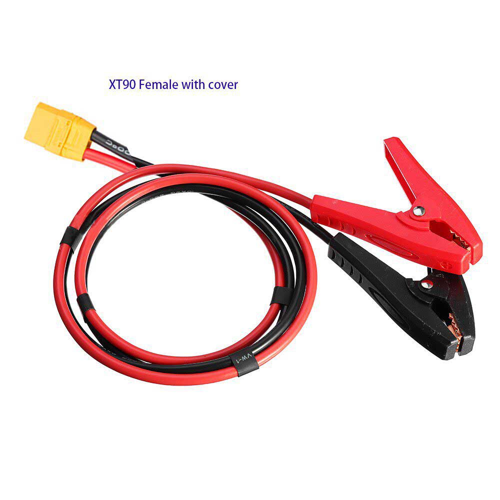 High Current Alligator Clip to XT60 XT90 EC5 T Plug Battery Charging Cable 12AWG for RC Hobby