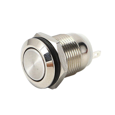 12mm High Flat Head Momentary/Locking Button Switch DC12-24V