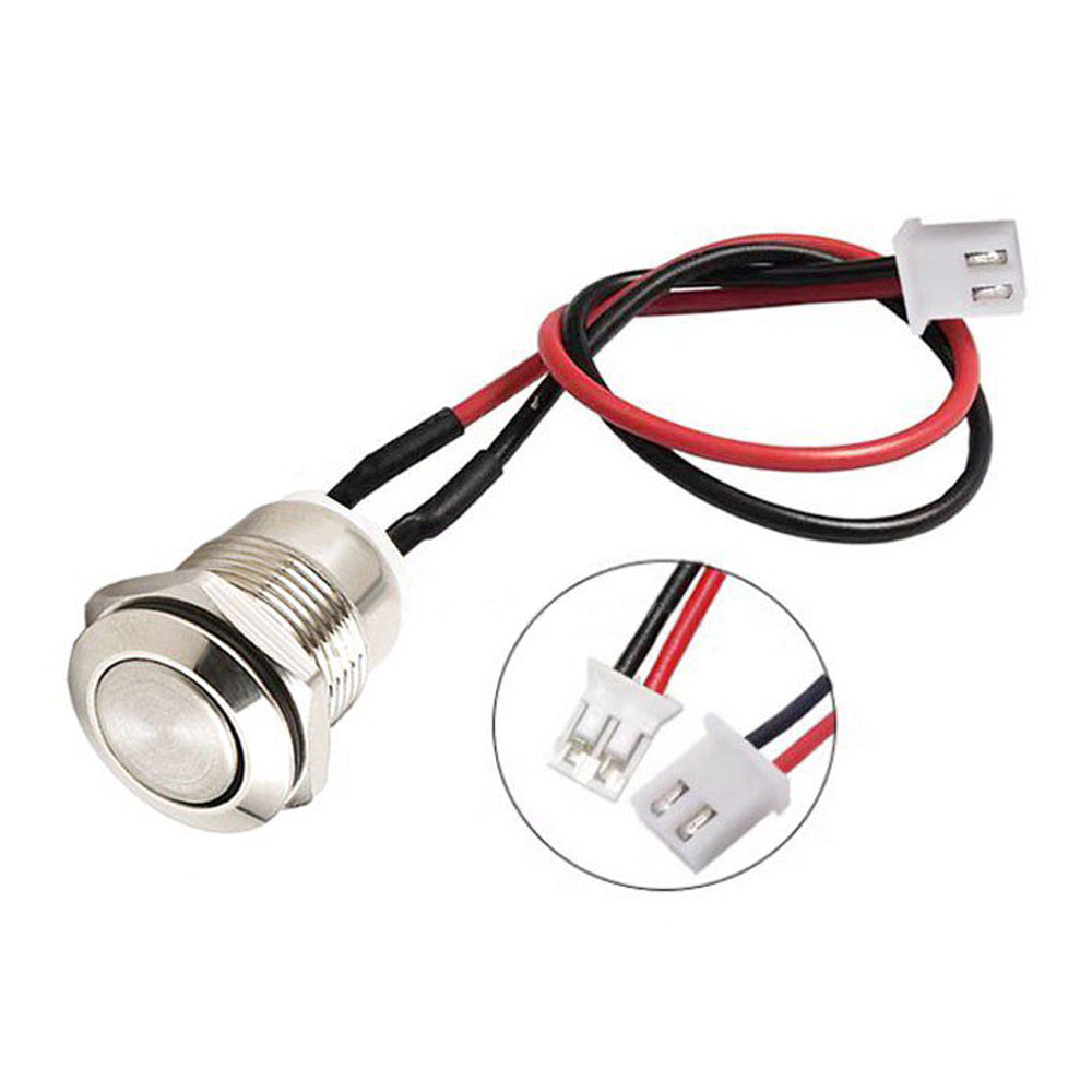 12mm Waterproof Metal Push Button Switch with XH Connector