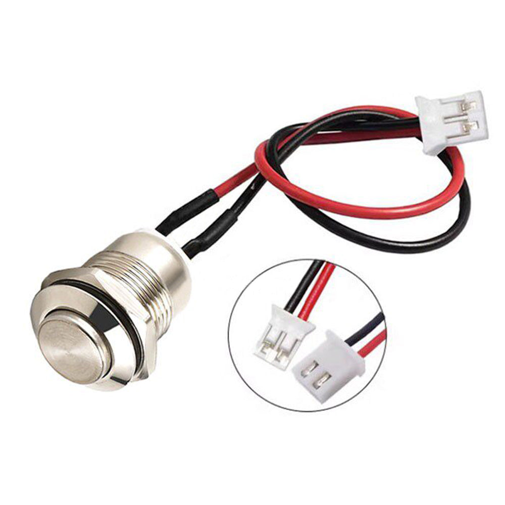 12mm Waterproof Metal Push Button Switch with XH Connector