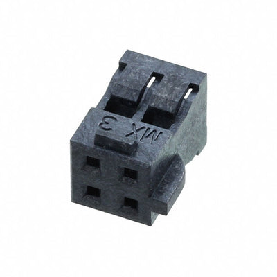 Molex1511920004 2.00mm Pitch Milli-Grid Receptacle Cable Wire Dual Row 4 Circuits Black Glow-Wire Capable for Speaker