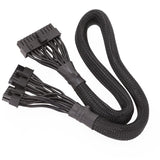 Black 10+14 Pin to 24 Pin Module Cable AX1500i AX1200i Mesh Wire Suitable for Corsair