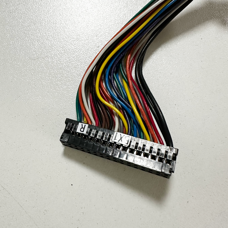 HRS DF11 to QR/P4-32P-C(21) Small Rectangular High Pin Count Rack and Panel Crimp Connector Wires for Racks and Panels 