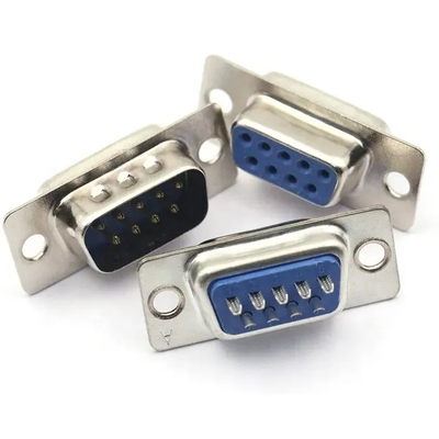 9-контактный последовательный разъем RS232 dB9 с разъемами «мама» и «папа» для пайки.