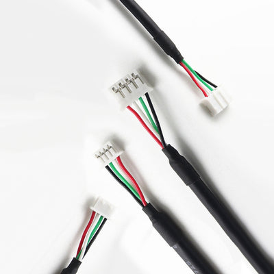 Специальный силовой кабель UL2464 24 AWG, многожильный, с клеммами, экранированный, с защитными муфтами для клемм. 