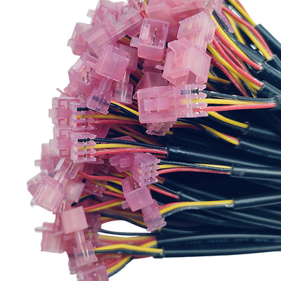 Pink 2.54mm Insulation IDC Connector Cable TE 3-647000-3 Lead Wire