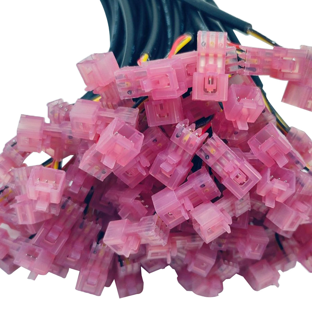 Pink 2.54mm Insulation IDC Connector Cable TE 3-647000-3 Lead Wire
