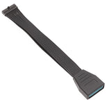 USB 3.0 Black Soft Flat Ribbon Cable for Solves the Problem of Motherboard Being Blocked by Graphics Card