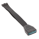 USB 3.0 Black Soft Flat Ribbon Cable for Solves the Problem of Motherboard Being Blocked by Graphics Card