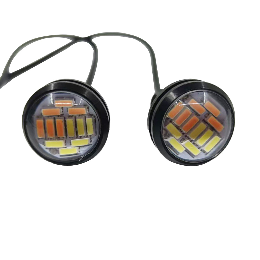 12-SMD 4014 LED Eagle Eye Lights for Car & Motorcycle Modification