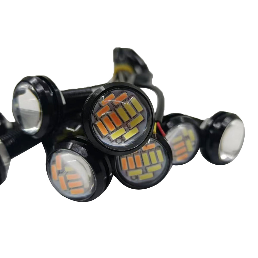 12-SMD 4014 LED Eagle Eye Lights for Car & Motorcycle Modification