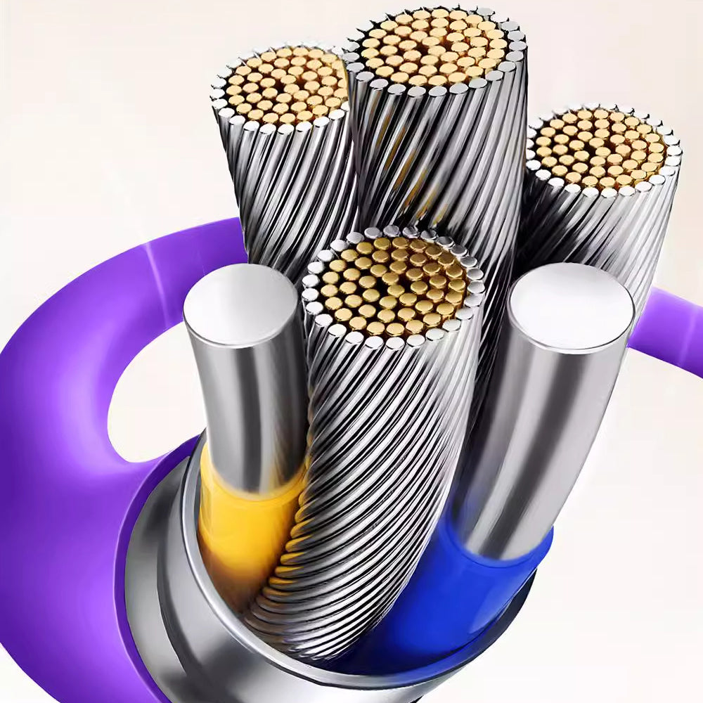 240W Optical Cable 4-in-1 Data Cable PD 2-in-2 Type-C Fast Charging Cable for Apple and Huawei Phones