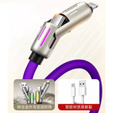 240W Optical Cable 4-in-1 Data Cable PD 2-in-2 Type-C Fast Charging Cable for Apple and Huawei Phones