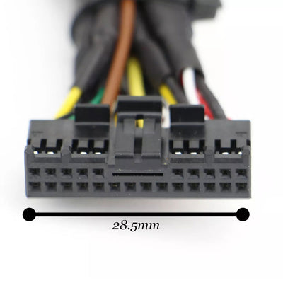 24-контактный AV RCA-разъем, совместимый с навигационной системой Pioneer CDP1803. 
