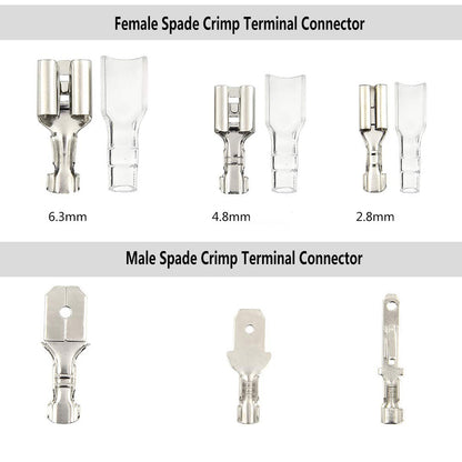 250 4.8mm and 6.3mm  Terminal Wire Braided Fiber Cable