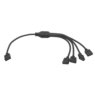12V 4pin RGB / 5V 3pin Argb Motherboard RGB Sync Splitter Hub Transfer Extension Cable