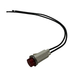 12.5mm Plastic Indicator Light with Wire Metal Edge LED Signal Light Waterproof Wire Harness