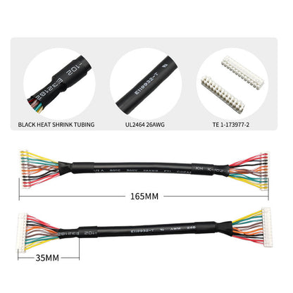 Te 1-173977-2 Low Voltage 2.0mm Pitch Wire Harness IDC Cable Piercing Terminal 12pin Connector Cable
