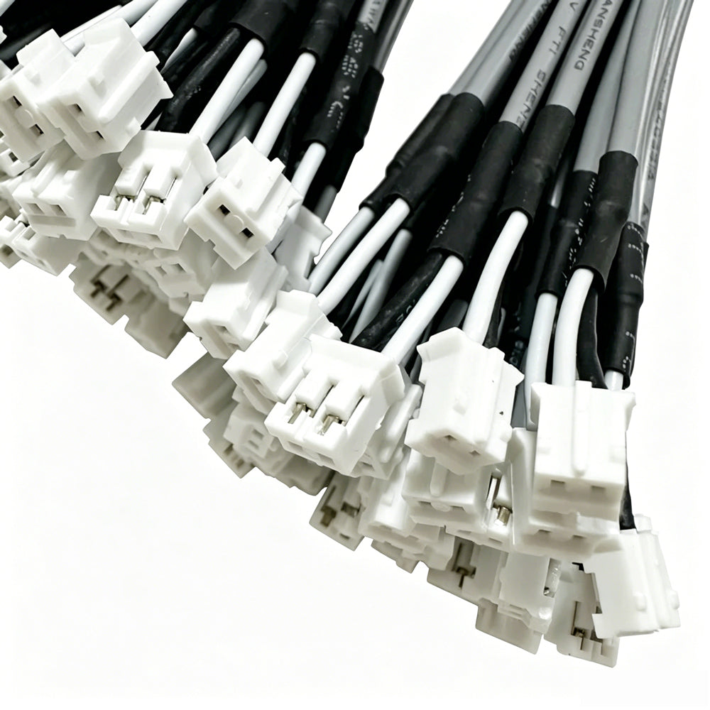 2P PHR-2 2.0mm Shielded Cable 1185 and 1533 Grey Sigle Core Shielded Wire Customized