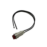 12.5mm Plastic Indicator Light with Wire Metal Edge LED Signal Light Waterproof Wire Harness