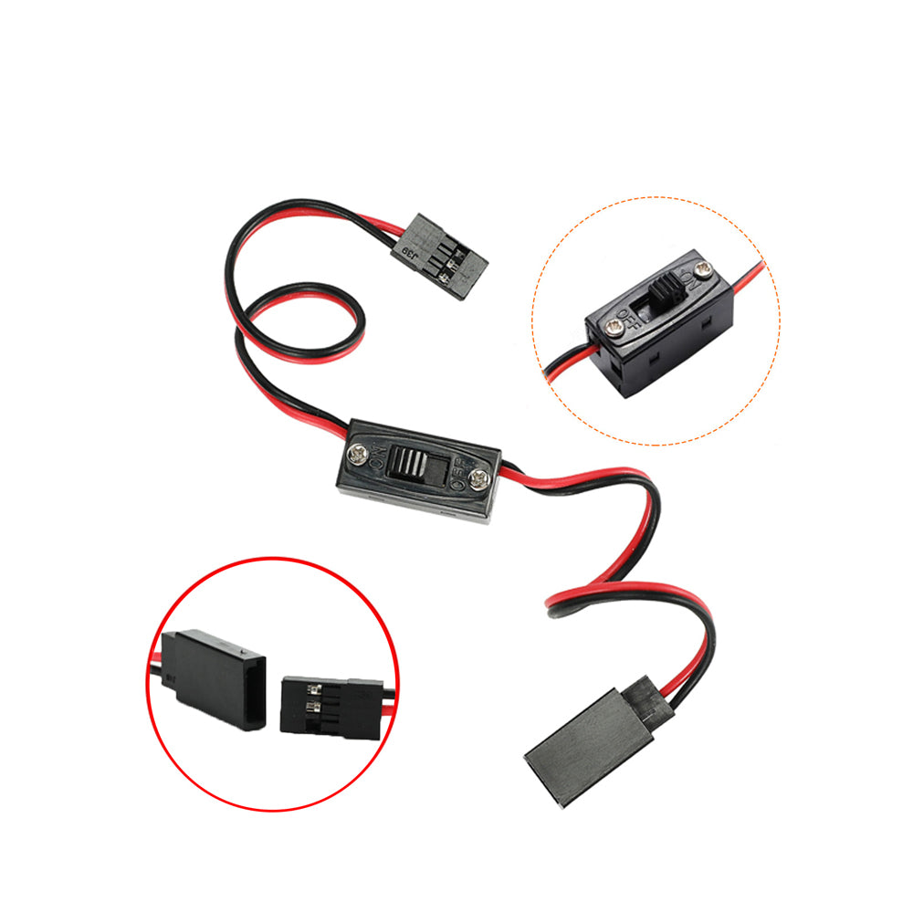 RC Model Manual Switch Cable with JR Connector for Lights & Fans