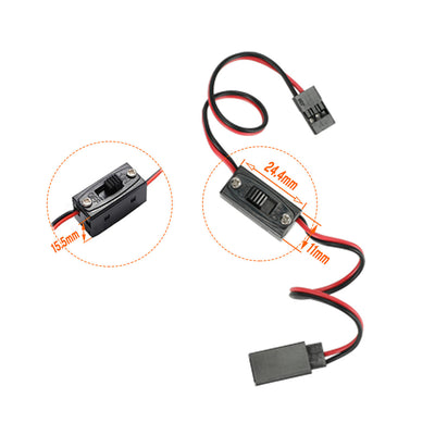 RC Model Manual Switch Cable with JR Connector for Lights & Fans