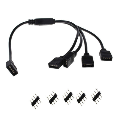 4-контактный RGB LED-разъем, кабель-удлинитель 1 на 4