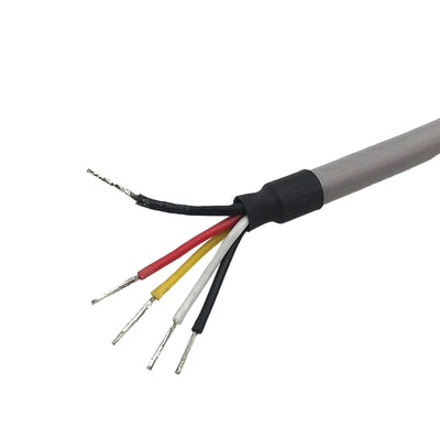 Специальный силовой кабель UL2464 24 AWG, многожильный, с клеммами, экранированный, с защитными муфтами для клемм. 