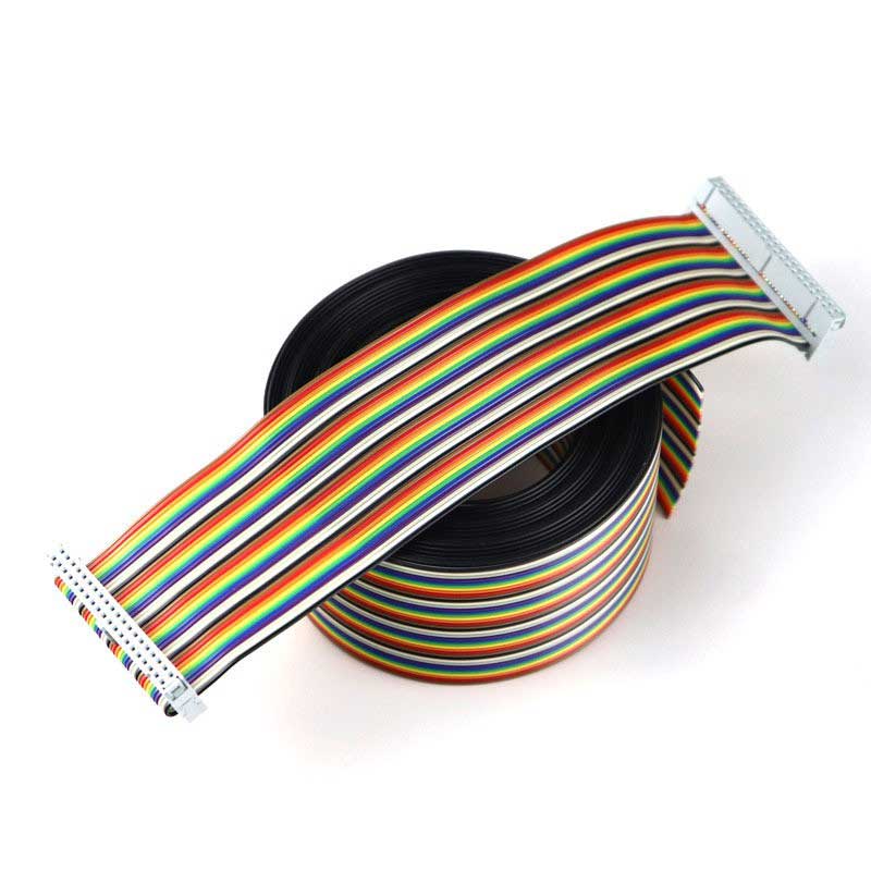 2651 Color Ribbon Cable 1.27mm Pitch 50p Rainbow Ribbon Cable 28AWG Computer Cable