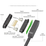 5PIN magnetic data cable adsorption charging magnetic data suction connector cable