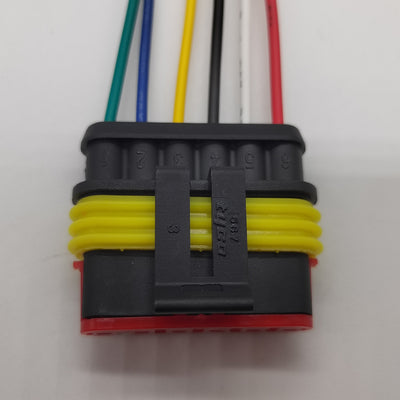 TE 282089-1 6Pin Waterproof Car Connector Auto Electrical DC Power Jack Plug Terminal Connector Cable