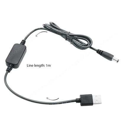 DC Set Up Emulator Trigger Cable 5V to 9V Step Up Converter Boosting Cable USB to DC 12V 1A Boost Voltage Regulator Module