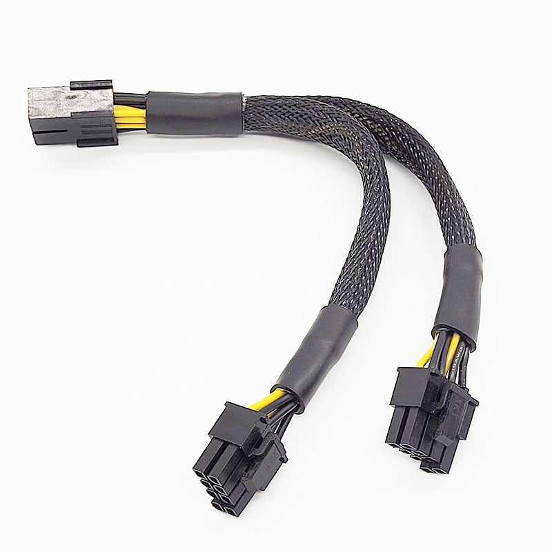 Manufacturer Supply Fully Covered GPU New 8pin to Double 6+2pin Female Converted PC Video Card Power Cable