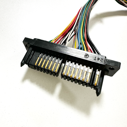HRS DF11 to QR/P4-32P-C(21) Small Rectangular High Pin Count Rack and Panel Crimp Connector Wires for Racks and Panels 