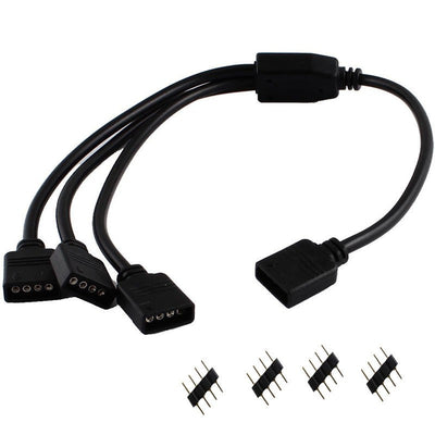 4-контактный RGB LED-разъем, кабель-удлинитель 1 на 4