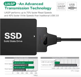 USB 3.0 to SATA Hard Drive Adapter Cable Converter for HDD SSD
