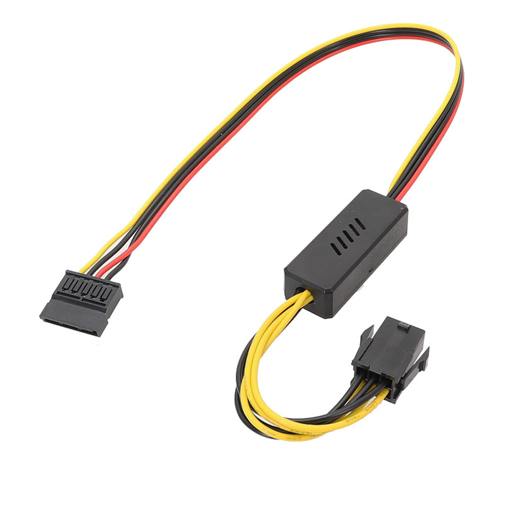 6Pin GPU to SATA Power Cable 12V to SATA / Large 4Pin Hard Drive Adapter