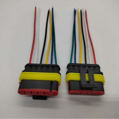 TE 282089-1 6Pin Waterproof Car Connector Auto Electrical DC Power Jack Plug Terminal Connector Cable